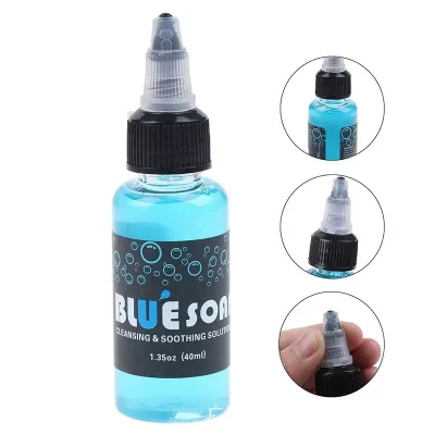 Private Label Blue Soap for Microblading Tattoo Soothing Cleaning Solution for Permanent Makeup Aftercare Wholesale