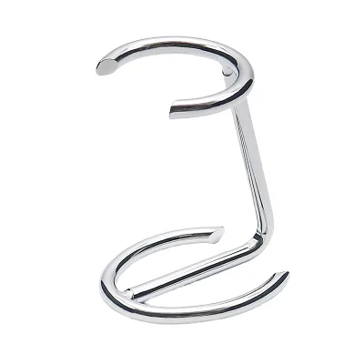 Wholesale OEM Brand High Quality Steel Chrome Silver Brush Shaving Stand for Barbershop Use