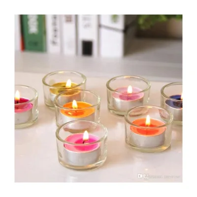 Novelty Whole Sale White Tealight Candle Tea 8 Hour Burning Time Mini TeaLight Candle With Gift BoxHot Sa