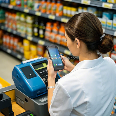 Handheld Rugged Pda Android 13  Supermarket Bookstore Warehouse Transport Universal Pda