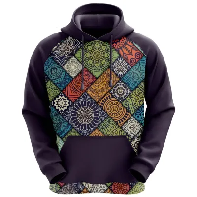 Custom Plus Size Full Sublimated Lightweight Polyester Men's Hoodie Sweatshirts Anti-wrinkle Anti-pilling Hoddie