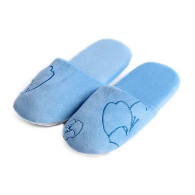 Soft Sole t Winter Woman/man Plush House Blue Warm Slipper