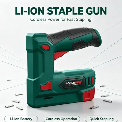 Industrial Professional Lithium-Ion Rechargeable Air Stapler Portable Electric Staple Gun