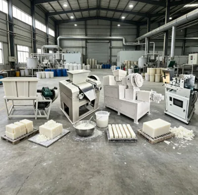 High Capacity Soap Production Line Continuous Working Bar Soap Making Equipment for Medium Soap Raw Material Processing Workshop
