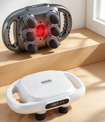 Professional Rechargeable 6-Head Massage Gun for Body Neck Arm Relief Pistola De Masajes Legs Waist Back Full Body Muscle Pain