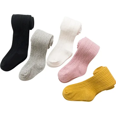 Good Quality Custom Organic Cotton Baby Pantyhose Tights Little Baby Children Winter Wholesale