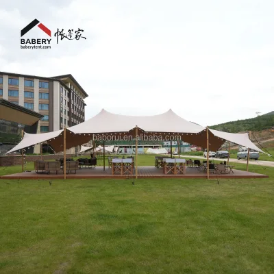 40-800SQM Stretch Tent Shade Sail Canopy Bedouin Stretch Wedding Party Tent Event Catering Dinning Safari Tent