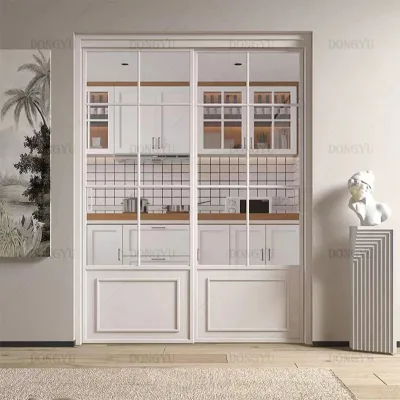 Dong Yu Artistic Glass Sliding Door Featuring Custom Sizes Durable Aluminum Frame and Affordable Prices
