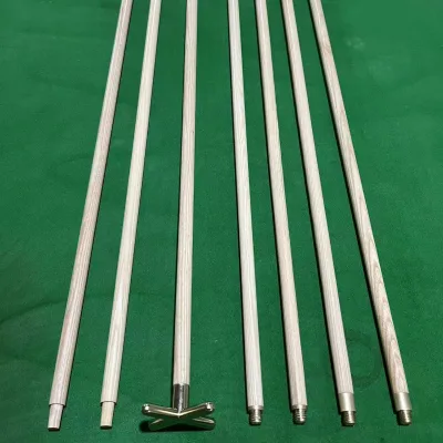 Ash Wood/Ramin Wood Rest Cue with or Without Metal Head 1.45m/2.14m/2.44m/2.74m