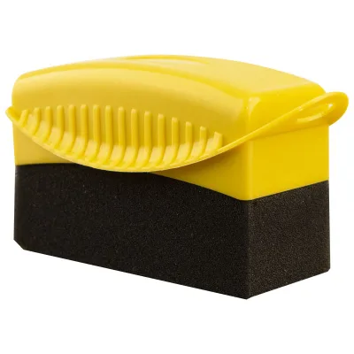 Wheel Tire Sponge Wax Foam Custom Tire Shine Applicator Brushes Tire Gel Applicator Pad with Lid