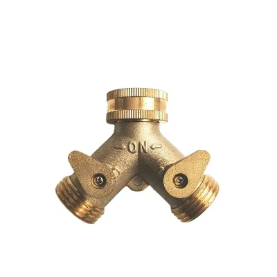 New Brass Hose Connector Y Valve for Garden Irrigation