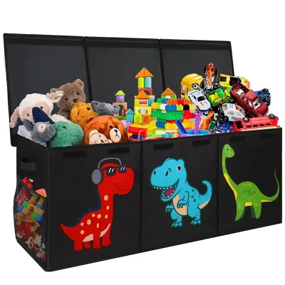 Eco-friendly Materials Convenient Foldable Fabric Clothing Storage Box Stuff Toy Organizer Foldable Organizer Toy Box Storage