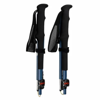 Modern Carbon Fiber Folding Trekking Pole with Adjustable EVA Handle and Carbide Tungsten Tip for Hiking & Camping
