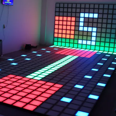 Best-Selling Interactive LED Matrix Light Floor Projector Game 30*30cm Active Gaming Experience