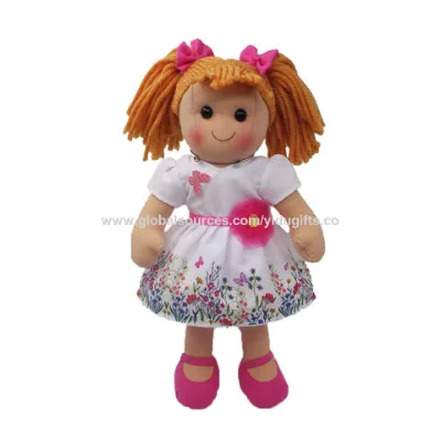 Wholesale Stuffed Soft Doll With Printing Flowers Design