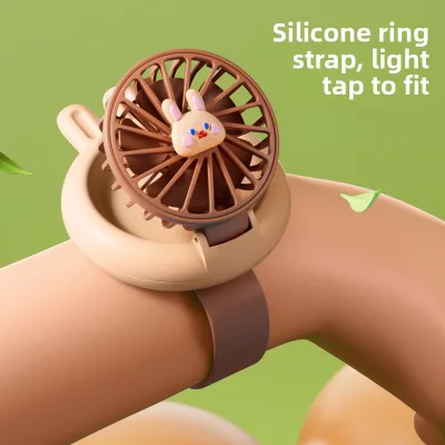 2025 USB Charging Cute Pet Mini Fan Children's Cartoon Handheld Portable Student Gift