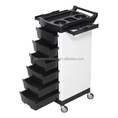 Hot Sales Professional Plastic ABS Plastic New Layer Cart for Spa Workshop Barber Store Trolley