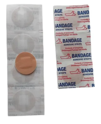 Clear Small Round PE EO Sterilized Waterproof Adhesive Wound Plaster Bandage 22mm Class I CE Certified