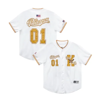 Wholesale Embroidery Logo Baseball Jersey Shirts USA Style Blank Custom Plain White Baseball Softball Wear