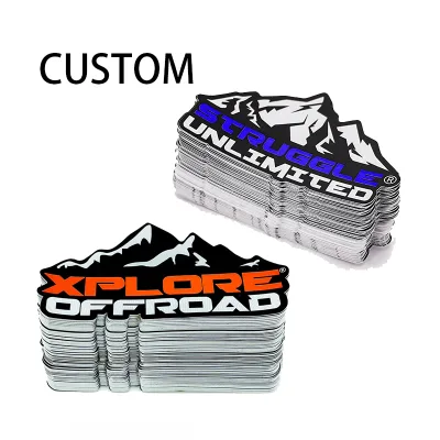 Wholesale Individual Custom UV Protection Waterproof Die Cut Stickers Adhesive Permanent Vinyl Decorative Label Stickers