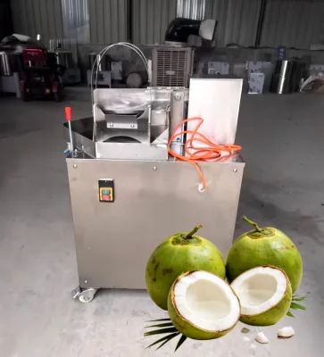 High Demand Industrial Coconut Half Cutting Machine Adjustable Cutting Size Splitting Device for Medium Scale Coconut