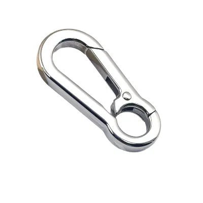 New Wholesale Clasp Stainless Steel Promotional Key Hook for Clips Metal Speaker for Key Hooks Rock Carabiner Snap for Bag