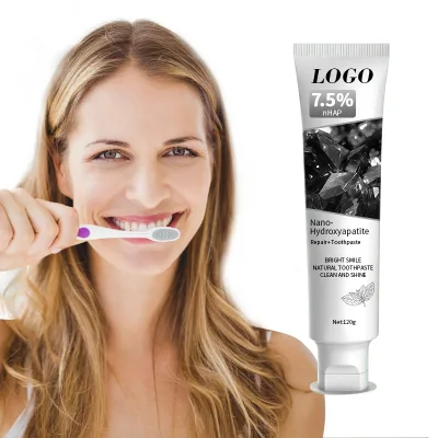 OEM Custom Chinese Xylitol and Probiotic Nano Hydroxyapatite Whitening Teeth Resh Breath Hydroxyapatite Toothpaste 7.5