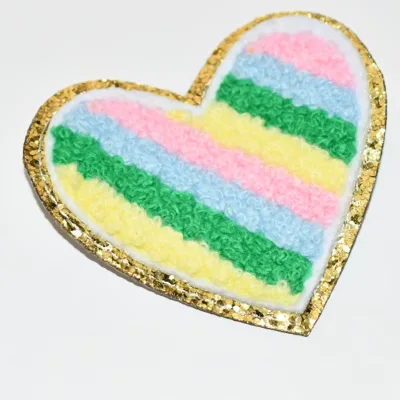 Factory Price Clothes Magic Colorful Labels Manufacture Custom Chenille Embroidery Patches