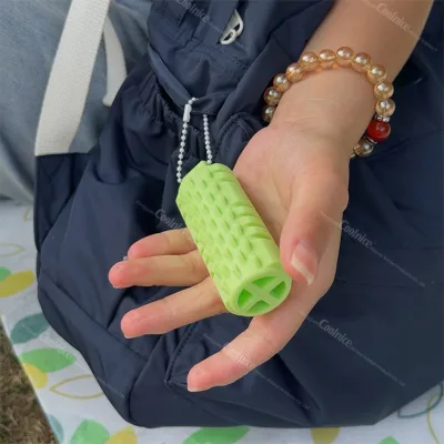 Tik Tok Hot Sale Portable Mini Roller Massage Keychain Anxiety Relief Pain Stim Bumpy Fidget Keychain