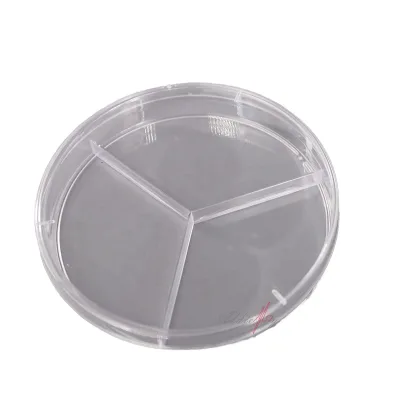 High Quality Disposable 90*15mm Petri Dish Sterile Round Plastic and Glass Material for 1 2 3 Room Cell/Tissue Culture Plate
