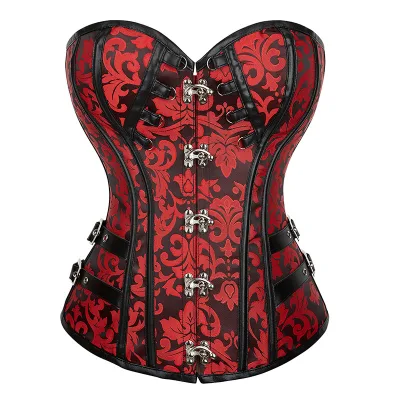 Gothic Retro Jacquard Underbust Corset
