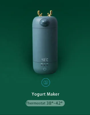 New 304 Stainless Steel 280ml Auto Fermentation Cup Temper Display Portable Yogurt Maker Bluetooth Electronic Wireless 12-24