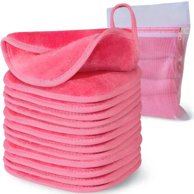 Custom logo Microfiber Remover Make up Remover Cloth Cleansing Face Towel Reusable Make up Remover Towel for Face