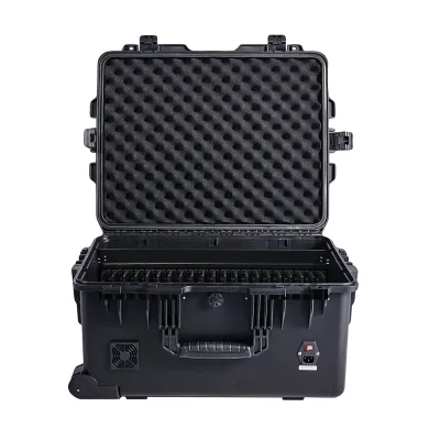 F19-20C Multi-Port USB Charging Cart for Classroom and Office Use-Charge Sync and Secure with WiFi