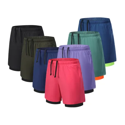 ODM Custom Outdoor Running Sports Shorts Breathable Training Shorts for Men With Elastic Lining Anti-exposure