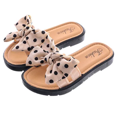 Wholesale New Princess butterfly Design Home Wear Girls' Shoes Mixed Color Cute Non-slip Soft Soled slippers