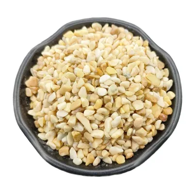 Good Quality Beige Stone Gravel Chinese Yellow Gravel Floor Decoration Garden Paving Pebbles