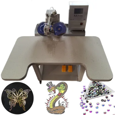 Rhinestones Paperless Roll to Roll Making Sticking Machine Automatic Rhinestone Setting Machine