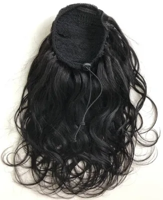 Wholesale Natural Wave Pony Tail Hair Ponytails Clip in Hairpiece Ponytail for Black Women