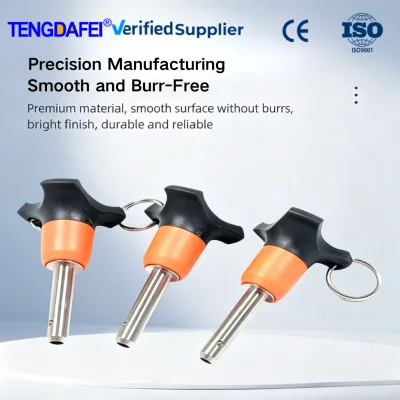 304 SS Quick Release Ball Lock Pin Tool-Free Fast Positioning Indexing Pin for Production Line Quick Change Tooling Fixture