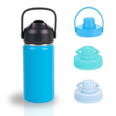 For Stainless Steel Vacuum Insulated 500ml BPA Free Water Bottle for Students Kids Lock Lids Portable Large School Use