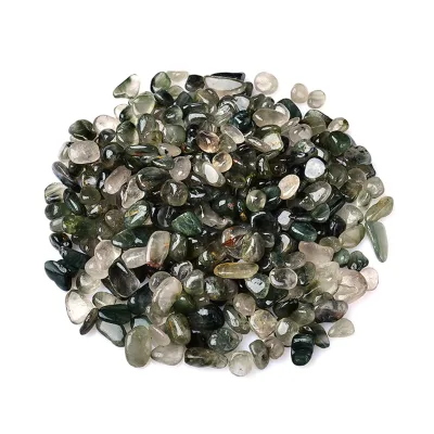 Natural Green Garden Quartz Chips Wholesale Polishing High Quality Garden Quartz Gravels Used for Decoration