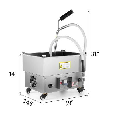 Professional Factory Cooking Oil Decolorization Popular Water Oil Frying Machine Fried Chicken Machine Franchise