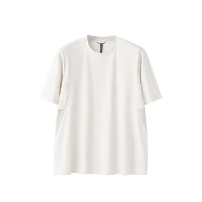 2025 Spring Summer Men's Sports T-Shirt UPF200 Air Energy Sun Protection Solid Contrast Stitching Short Sleeves Original Yarn