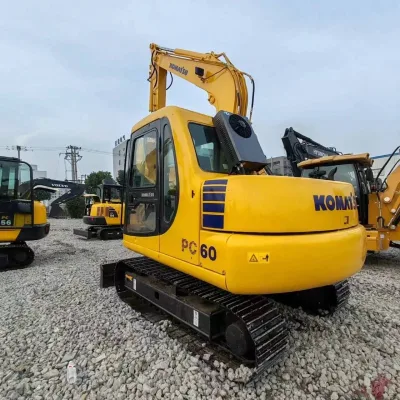 Used Komatsu PC60-7 Hydraulic Crwaler Excavator Premium Low Working Hours for Agriculture with Core Motor and Pump Components