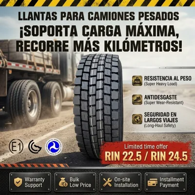 Truck Tire Rear and Front 315/80r22.5 11R22.5 11R24.5 Mixed Service for Dump Truck Construction Site Heavy Duty Premium Quality