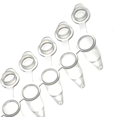 Customized 0.2ml 8-Strip Transparent PP Material Pipettes Lab Consumables Centrifuge Tube