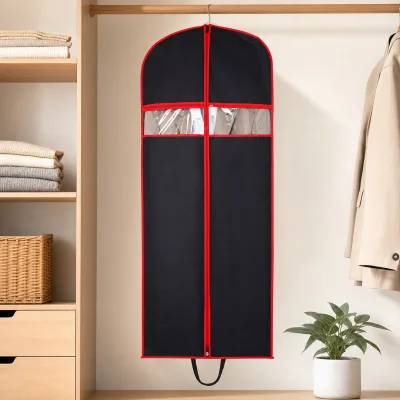 Wedding Dress Suit Protector Case With Custom Logo Oxford Non Woven Garment Bag Clothes Cover Customized Size Bulk