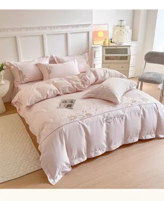 Wholesale 100% Cotton Embroidery Hotel Bedding Set Soft Durable for 5 Star Hotel & Resort