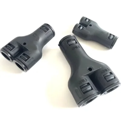 Flexible Pipe Fitting Corrugated Conduit Connector Y Adaptor Flexible Quick Conduit Connector